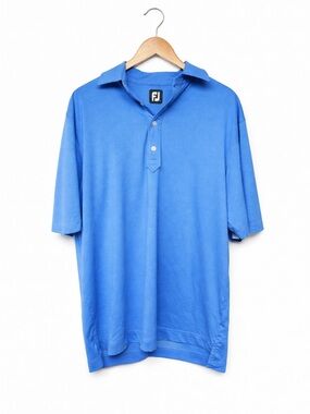 FootJoy Golf Polo Men’s Large Blue Performance Stretch Athletic Shirt